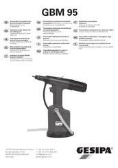 Gesipa GBM 95 Operating Manual With Spare Parts List