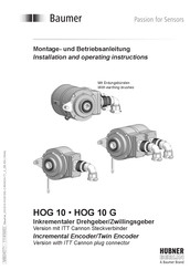 Baumer HOG 10 G Installation And Operating Instructions Manual