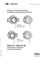 Baumer HOG 22 Installation And Operating Instructions Manual