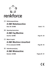 Renkforce A-2001 Operating Instructions Manual