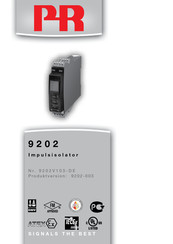 PR electronics 9202-002 Safety Manual