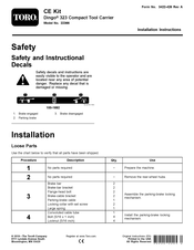 Toro Dingo 22366 Installation Instructions Manual