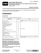 Toro Reelmaster 03657 Installation Instructions Manual