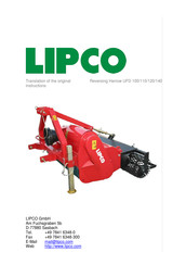Lipco UFD 120 Translation Of The Original Instructions