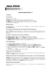 Aqua Medic aquasunligth NG Operation Manual