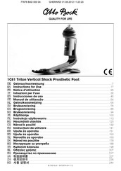 Otto Bock 1C61 Triton Vertical Shock Instructions For Use Manual
