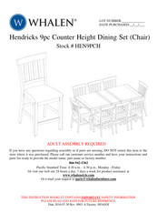 Whalen Hendricks Series Assembly Manual