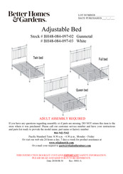 Better Homes and Gardens BH48-084-097-02 Assembly Manual