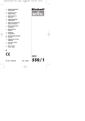 Einhell Royal HEC 550/1 Directions For Use Manual