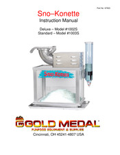 Gold Medal Sno-Konette 1003S Instruction Manual