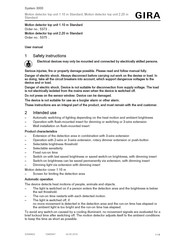 Gira 5373 Series User Manual