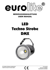 euroline LED Techno Strobe DMX User Manual
