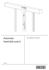 GEZE Hook bolt Lock A Installation Instructions Manual