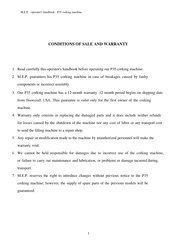 MEP P35 Operator's Handbook Manual