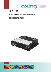 axing HKC 1-00 Operation Instructions Manual