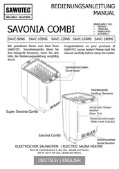 Sawotec SAVONIA COMBI SAVC-180NS Manual