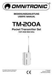 Omnitronic TM-200A User Manual