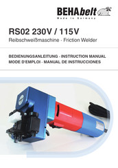 BEHAbelt RS02 230 V Instruction Manual