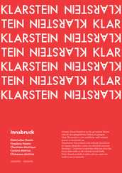 Klarstein Innsbruck Manual