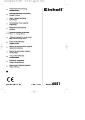 EINHELL BG-EH 6051 Original Operating Instructions