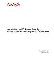 Avaya 8005DC Installation Manual