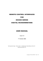 Cropico DO5000 Series User Manual