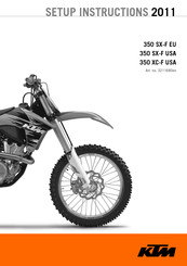 KTM 350 XC-F USA 2011 Setup Instructions
