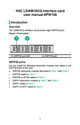 H3C LSWM18CQ User Manual