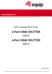 Equip 332714 Multi Language Quick Manual