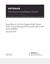 NETGEAR GS418TPP Hardware Installation Manual
