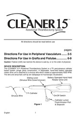 argon audio CLEANER 15 Directions For Use Manual