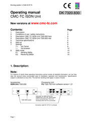 Rittal CMC-TC ISDN Unit 7320.830 Operating Manual