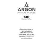 argon audio TLAB Directions For Use Manual