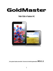 GoldMaster TAB-728 Manual