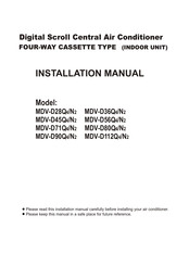 MDV MDV-D28Q4/N2 Installation Manual