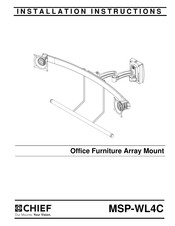 CHIEF MSP-WL4C Installation Instructions Manual