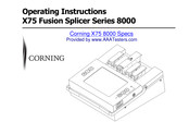 CORNING X75 8000 Series Operating Instructions Manual