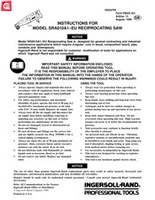 Ingersoll Rand SRA010A1-EU Instructions Manual
