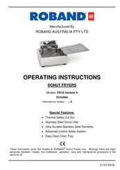 ROBAND FD10 4 Operating Instructions Manual
