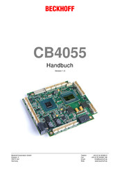 Beckhoff CB4055 User Manual