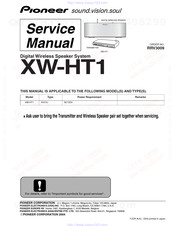Pioneer XW-HT1 Service Manual