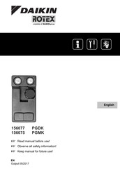 Daikin Rotex PGMK Manual