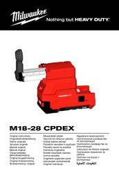 Milwaukee M28 CPDEX Original Instructions Manual