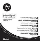 Goji Neckband Bluetooth GINBTSP13 Instruction Manual