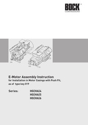 Bock compressors HG5 Assembly Instructions Manual