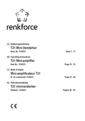 Renkforce T21 Operating Instructions Manual