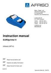 afriso EUROprinter II Instruction Manual