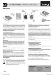 Pingi ID-A300 Operating Instructions