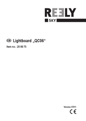 Reely Lightboard QC06 Operating Instructions Manual