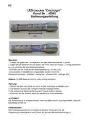 Eurotops CatchLight Instruction Manual